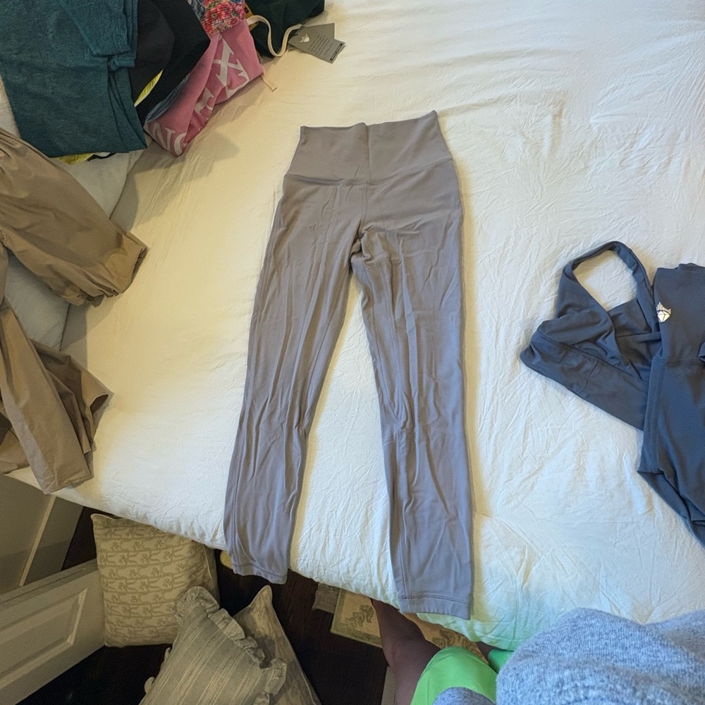 High-Waisted Gray Leggings